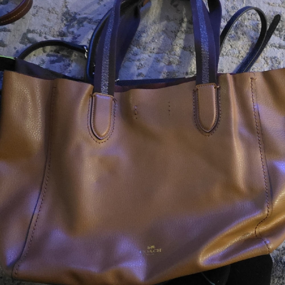 Coach Tan Leather Tote Bag